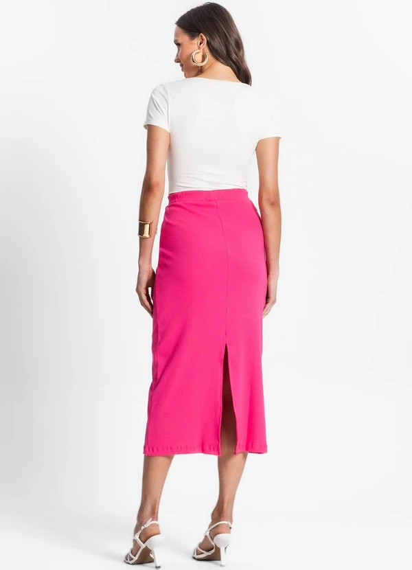 Endless - Saia Midi de Ribana Feminina Rosa 4