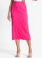 Endless - Saia Midi de Ribana Feminina Preto - variação: Rosa