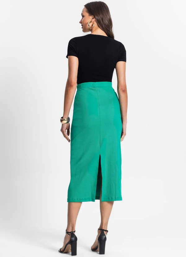 Endless - Saia Midi de Ribana Feminina Verde 4