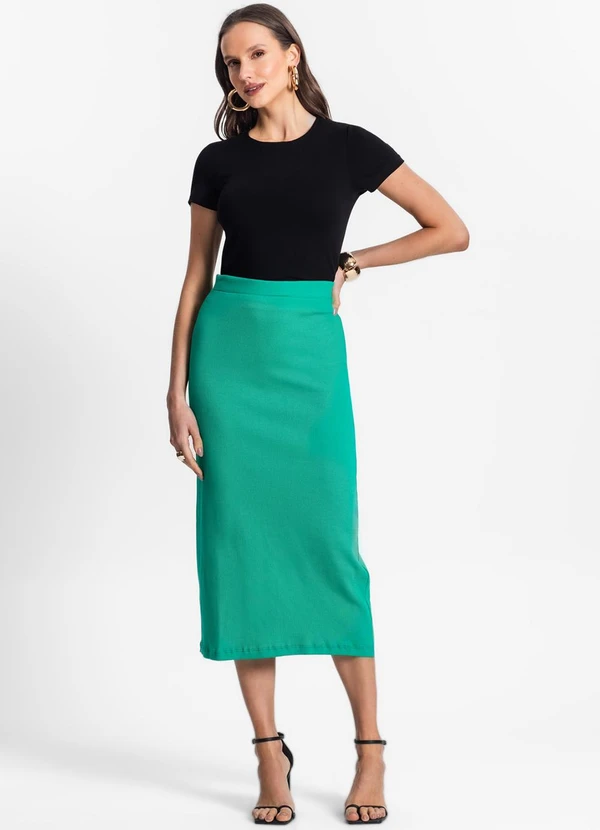 Endless - Saia Midi de Ribana Feminina Verde 5