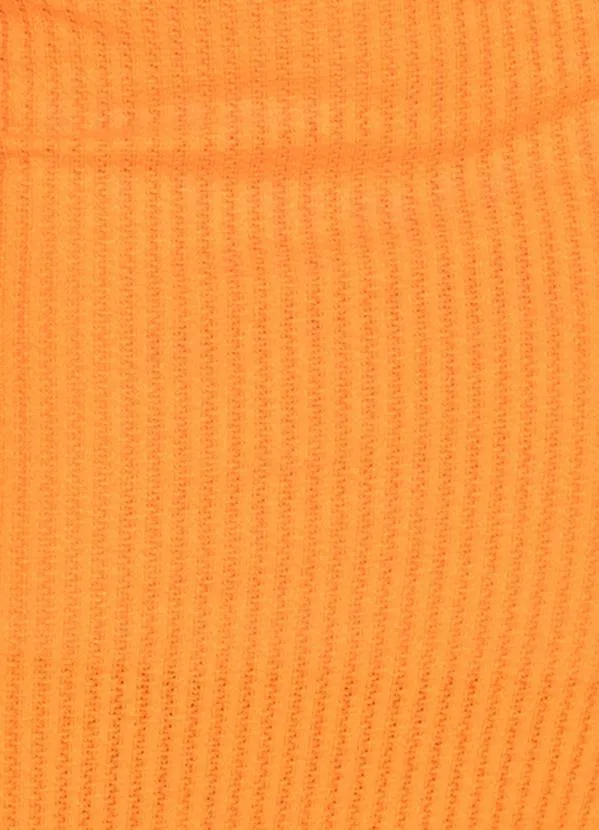 Colcci - Saia Midi de Tricot Laranja 6