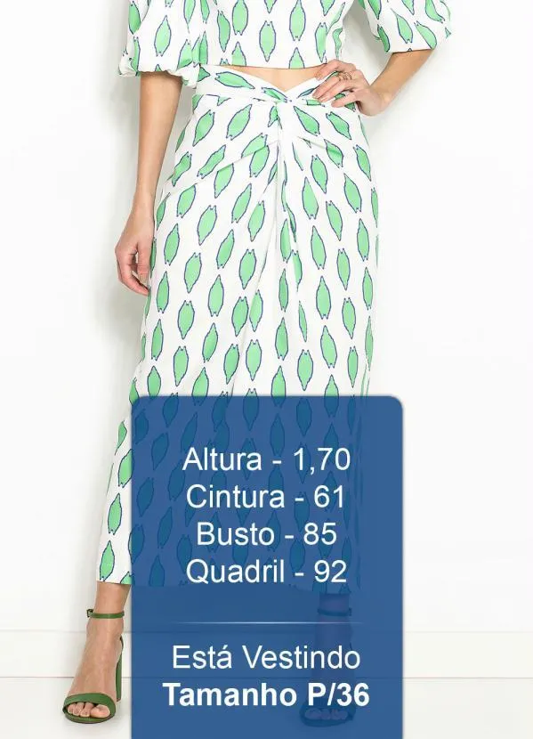 Maria Filó - Saia Midi de Viscose Estampa Tacos Off White 5