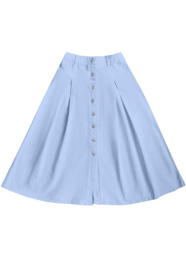 Angel - Saia Midi Denim Azul