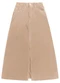 Angel - Saia Midi Denim Vermelho - variação: Marrom
