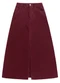 Angel - Saia Midi Denim Vermelho - variação: Vermelho