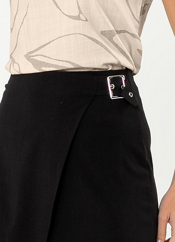 Cativa - Saia Midi em Viscose Preto 4