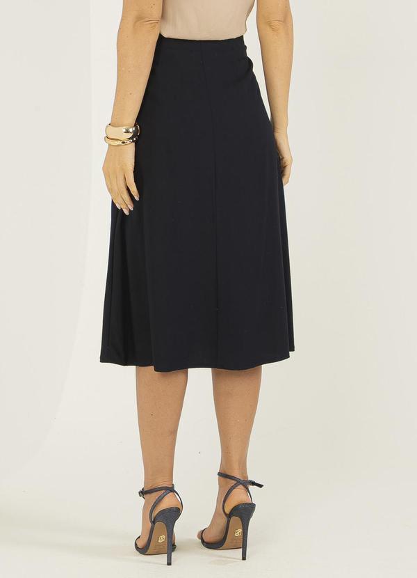 Gris - Saia Midi em Viscose Preto 2