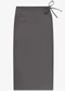 Rovitex - Saia Midi Envelope em Malhão Marrom - variação: Cinza