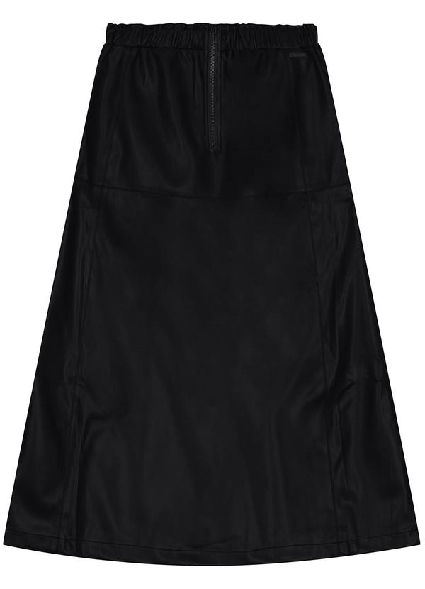 Enfim - Saia Mídi Evasê em Corino Preto 6