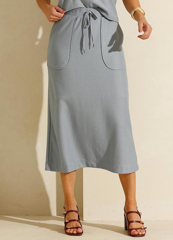 Rafree - Saia Midi Fem Canyon     Azul