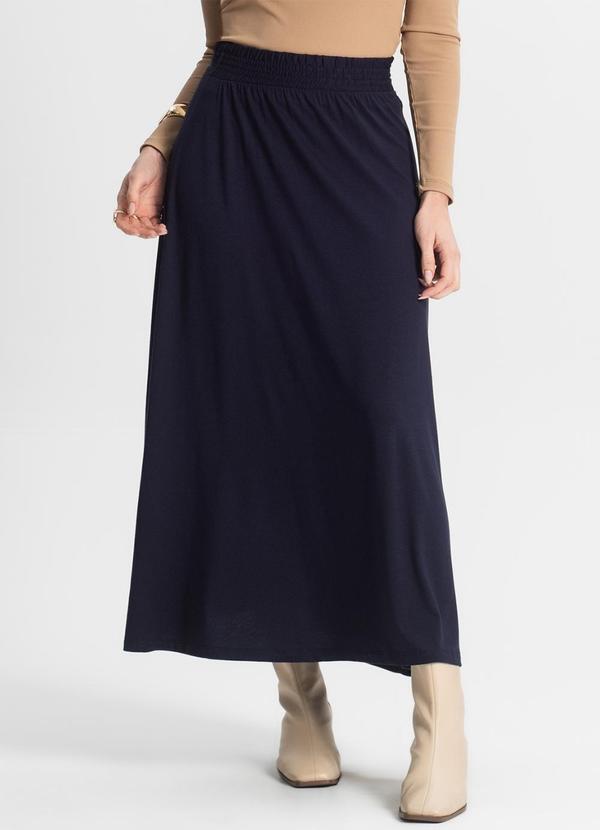 Select - Saia Midi Feminina Azul