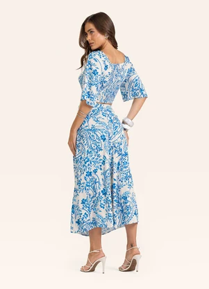 Endless - Saia Midi Feminina Bege - ENDLESS