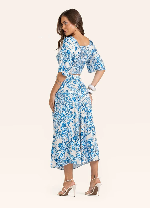 Endless - Saia Midi Feminina Bege 2