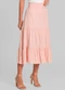 Dianna - Saia Midi Feminina Duas Marias em Viscose Salmão - variação: Salmão