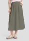 Dianna - Saia Midi Feminina em Sarja Verde - variação: Verde