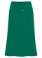 Rovitex - Saia Midi Feminina em Twill Cey Preto - variação: Verde