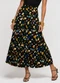 Infinita Cor - Saia Midi Feminina Molicotton Viscose Preto - variação: Preto