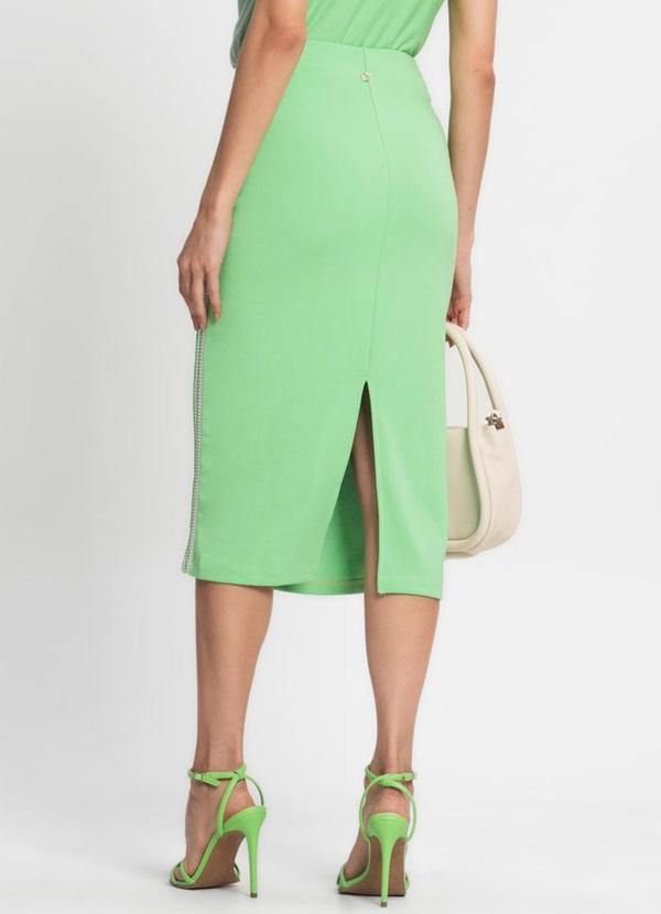 Endless - Saia Midi Feminina Ponto Roma Verde 2