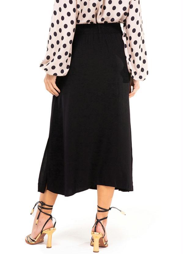 Endless - Saia Midi Feminina Preto 2