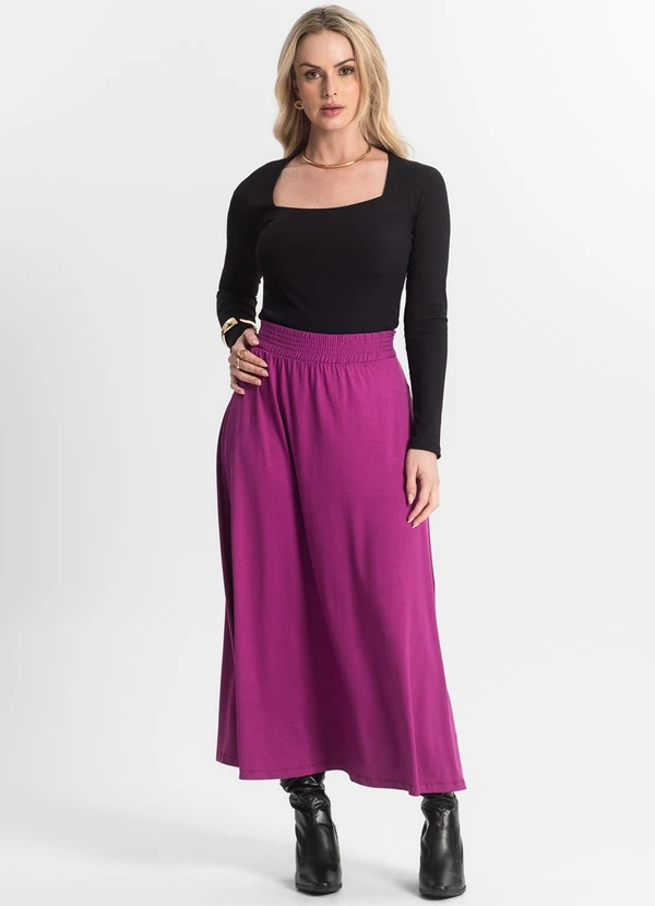 Select - Saia Midi Feminina Roxo 3