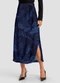 Dianna - Saia Midi Feminino em Tecido Viscose Azul - variação: Azul