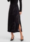 Dianna - Saia Midi Feminino em Tecido Viscose Azul - variação: Preto