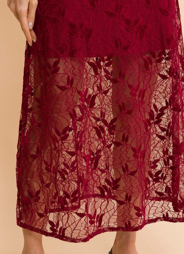 Petit Rose - Saia Midi Firenze Bordô 5