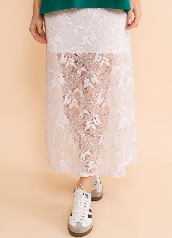 Petit Rose - Saia Midi Firenze Off White
