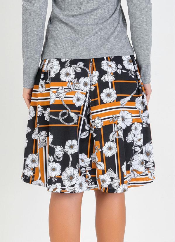 Rosalie - Saia Midi Floral com Pregas Moda Evagélica 2