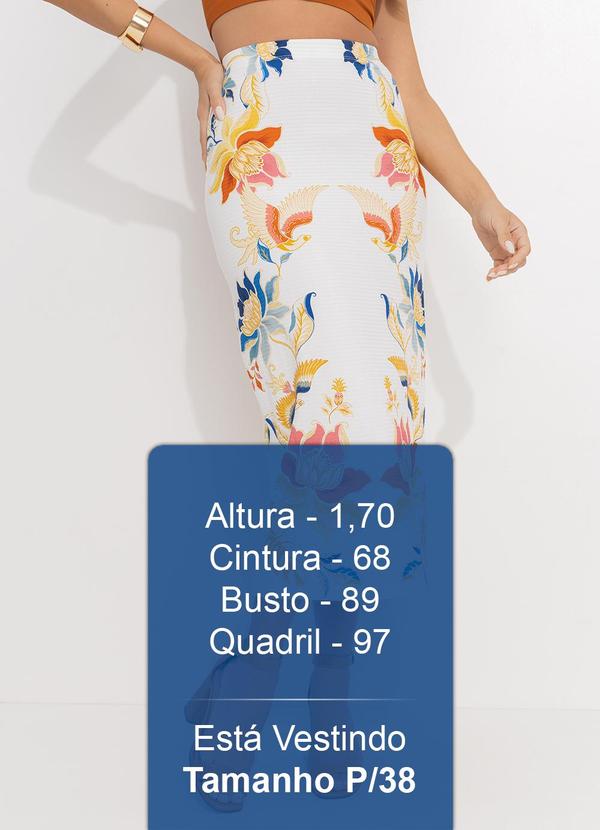 Farm - Saia Midi Floral Majestoso Off White 5