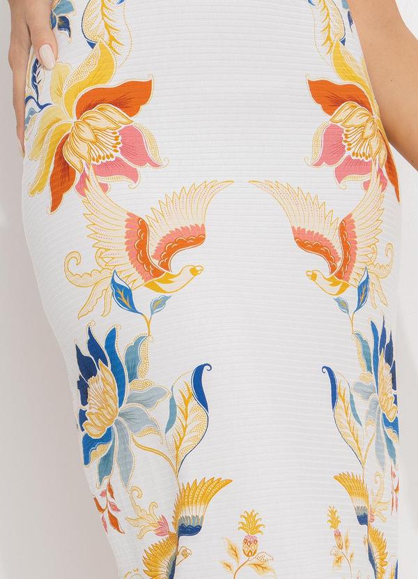 Farm - Saia Midi Floral Majestoso Off White 6