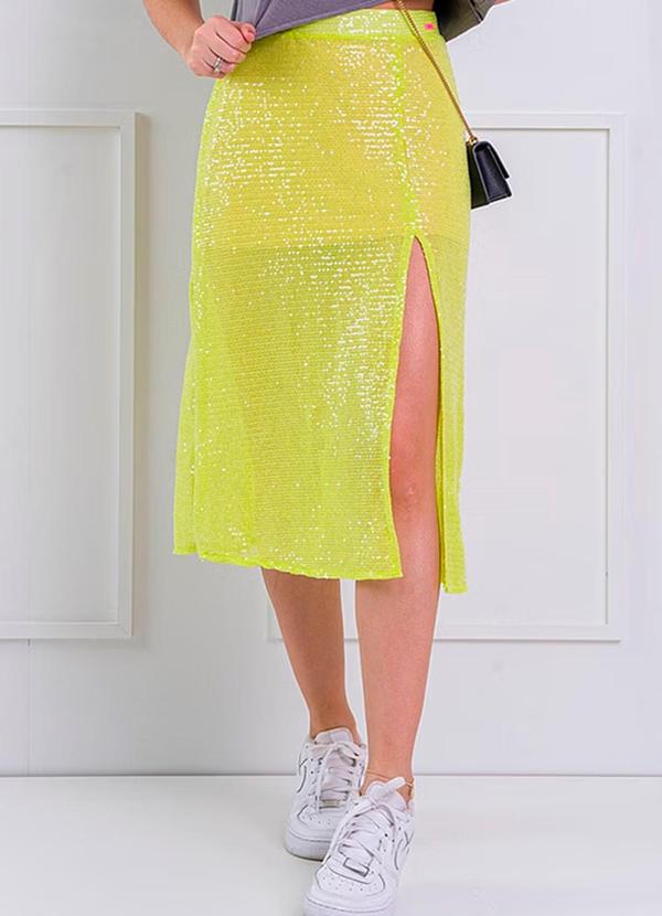 Amo Brand - Saia Midi Glam Lima
