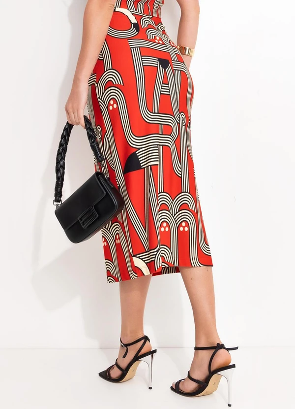 Farm - Saia Midi Logotuca Vermelho 2