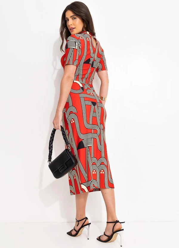 Farm - Saia Midi Logotuca Vermelho 4