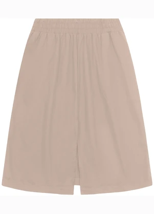 Secret Glam - Saia Midi Plus Size Marrom	 - SECRET GLAM