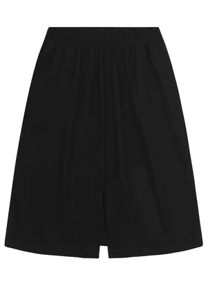 Secret Glam - Saia Midi Plus Size Preto - SECRET GLAM