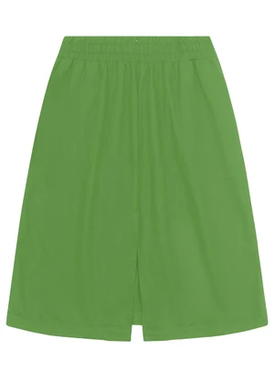 Secret Glam - Saia Midi Plus Size Verde - SECRET GLAM
