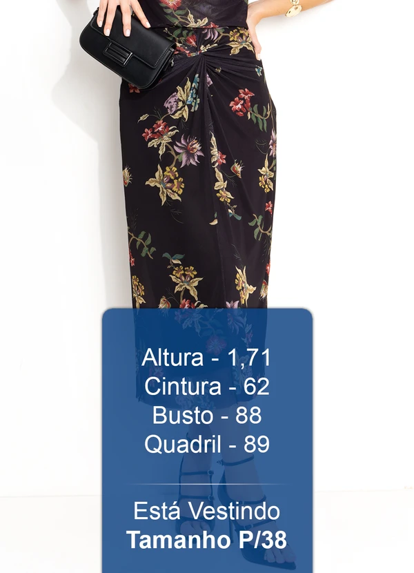 Souq - Saia Midi Preto 5