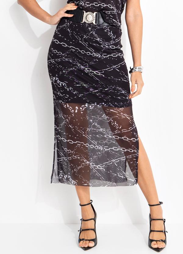 John John - Saia Midi Preto