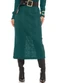 Rafree - Saia Midi Ravello Preto - variação: Verde