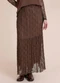 Angel - Saia Midi Renda Bege - variação: Marrom