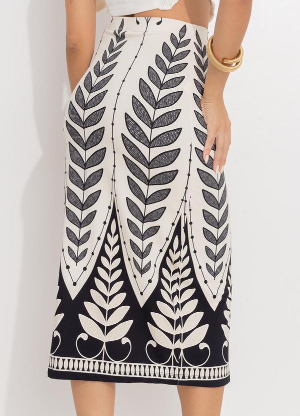 Farm - Saia Midi Rendeira Off White 2