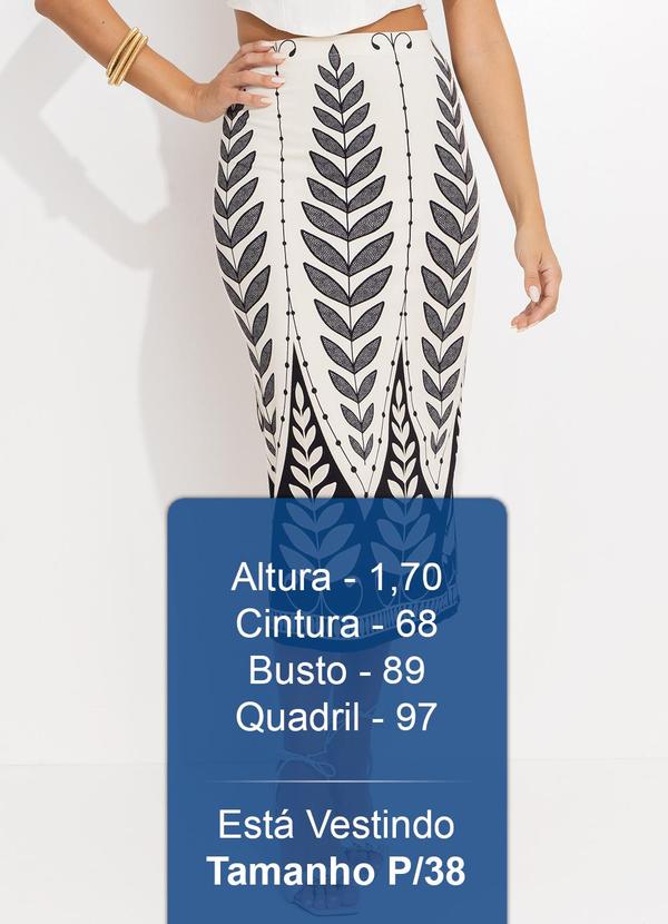 Farm - Saia Midi Rendeira Off White 5