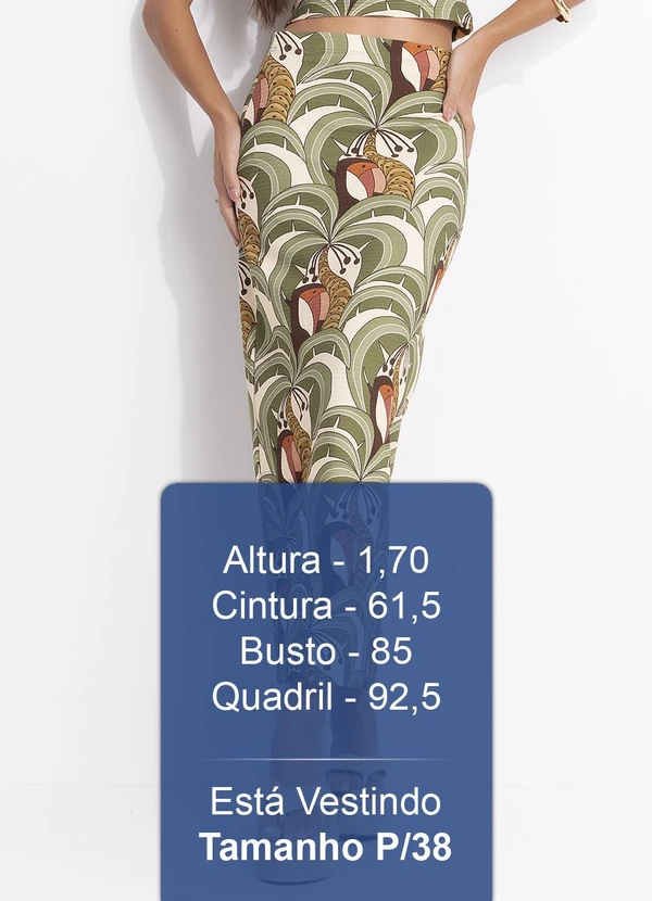 Farm - Saia Midi Reta Bananada de Tucano Bege 5