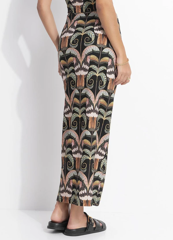 Farm - Saia Midi Reta Tucano Real Preto 2