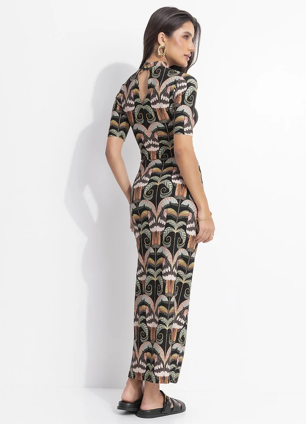 Farm - Saia Midi Reta Tucano Real Preto 4