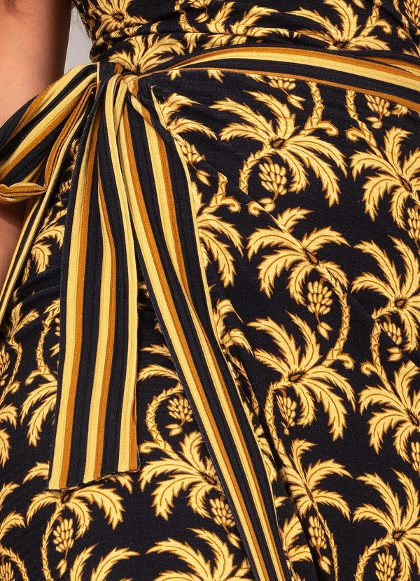 Farm - Saia Midi Trancoso Preto 8