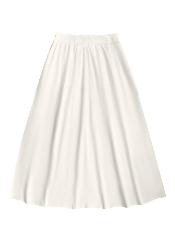 Angel - Saia Midi Tricoline Branco 4