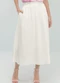 Angel - Saia Midi Tricoline Preto - variação: Branco