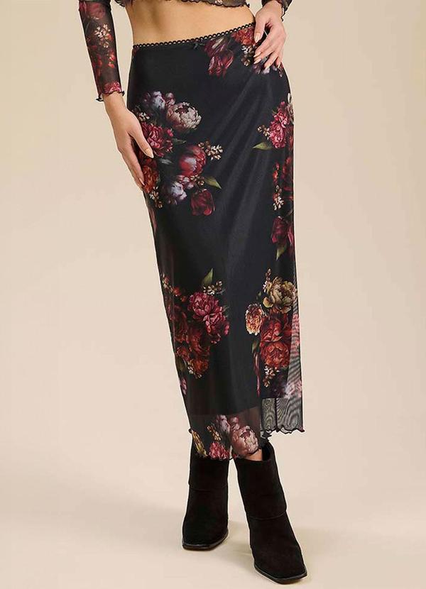 Angel - Saia Midi Tule Preto